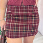 Autumn Plaid Mini Skirt
