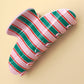 Jumbo Stripe Plaid Claw Clips