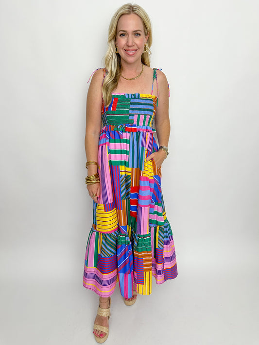Antigua Multicolor Midi Dress