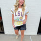 LSU Flower Mascot Tee