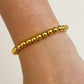 6mm Gold Beaded Bracelet