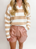 Shiny Pu Tulip Hem Short