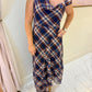 Madison Plaid Midi Dress