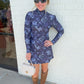 The Dottie Dress Royal Rose