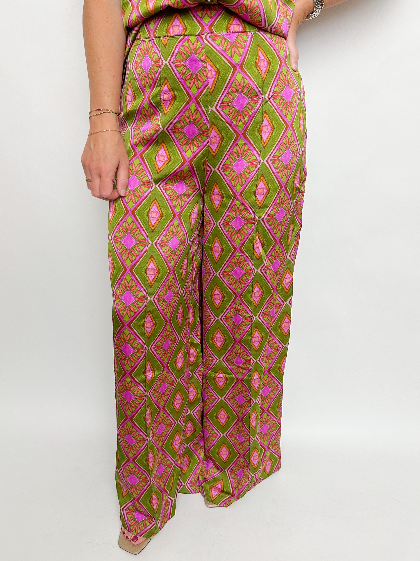 Talia Printed Wide Leg Pant