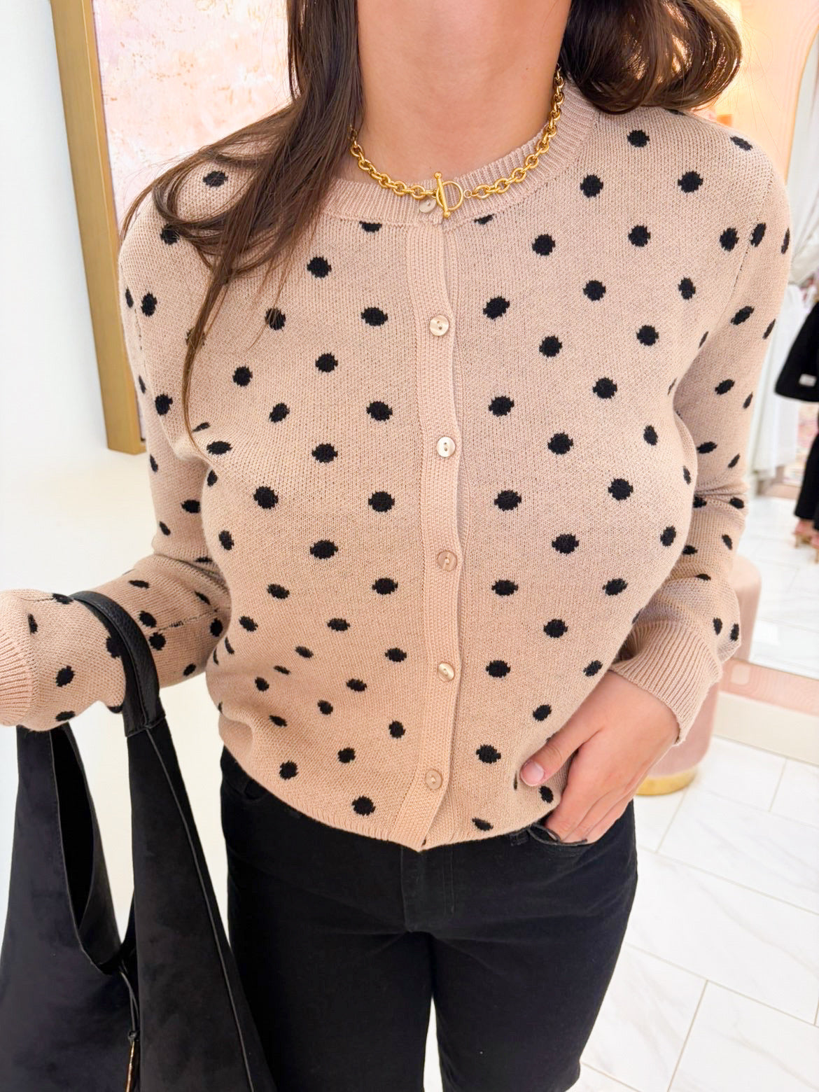 Falling For Polka Dots Cardigan
