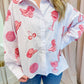 Striped Disco Cowgirl Icon Collared Top