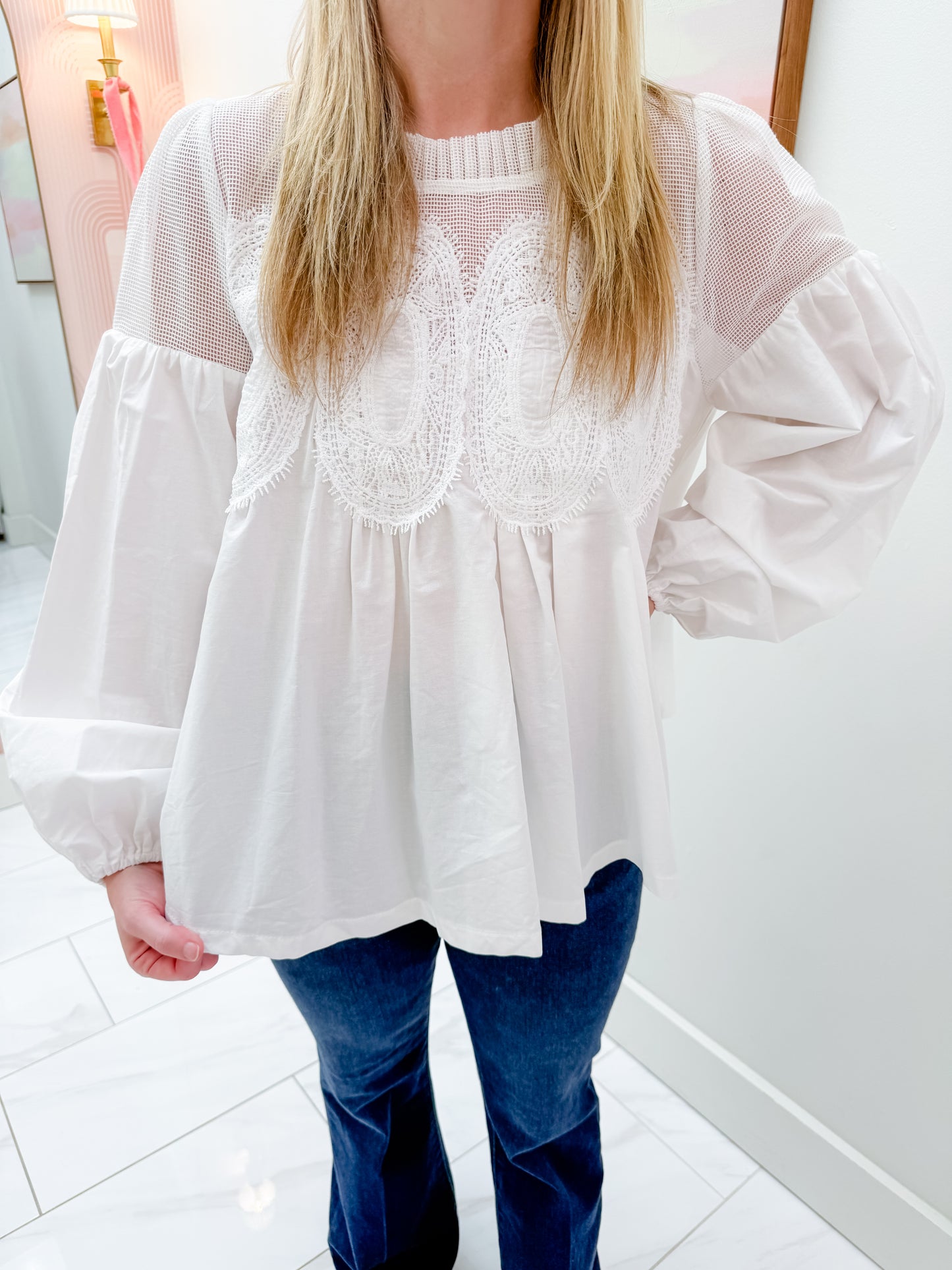 Celine Lace Detail Blouse