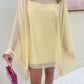 Olsen Mini Dress Pale Yellow Chiffon
