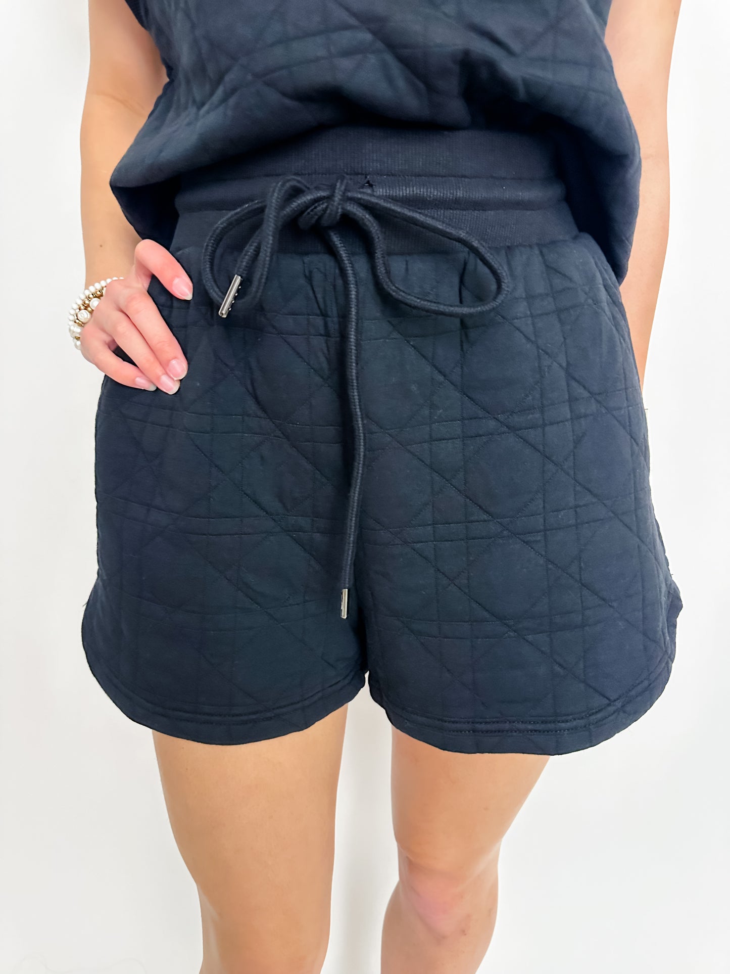 Diamond Quilted Gym Short