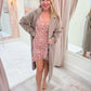 Full Bloom Ruffle Cocktail Dress