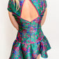 Estelle Jacquard Drop Waist Mini Dress