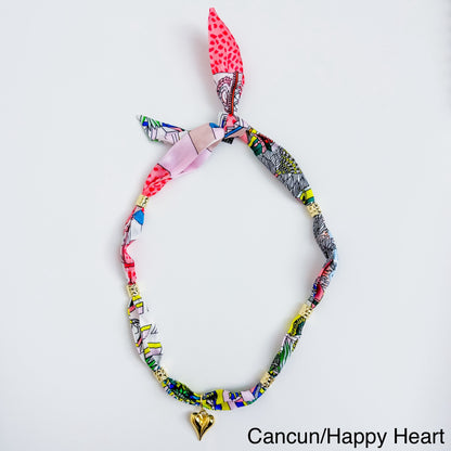 Gold Spacer Scarf Necklace