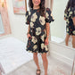 Reaching Petals Jacquard Dress