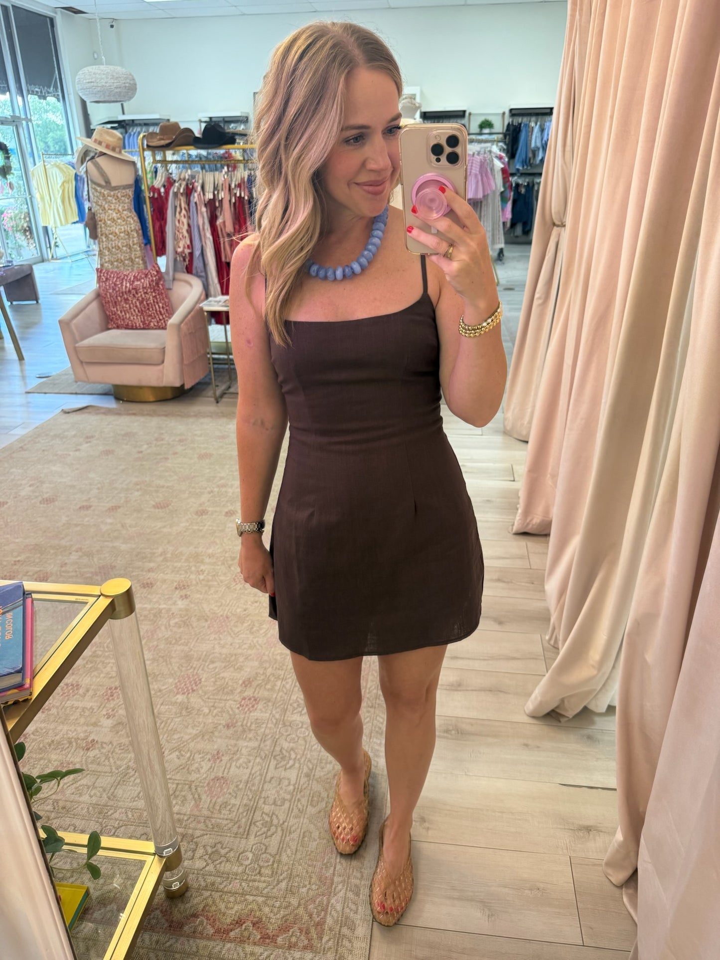 Lindsey Linen Mini Dress