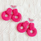 Raffia Circle Earring