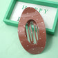 Jumbo Lay Flat Oval Hair Clip