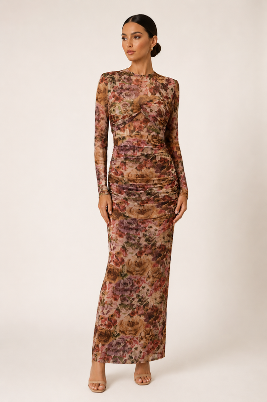 Fall Garden Affair Maxi Dress