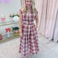 Apple Cider Plaid Midi Dress
