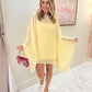 Olsen Mini Dress Pale Yellow Chiffon