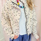 Paisley Polka Dot Barn Jacket