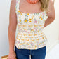 Marlee Floral Peplum Tank