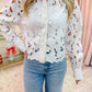 Francine Floral Eyelet Button Up