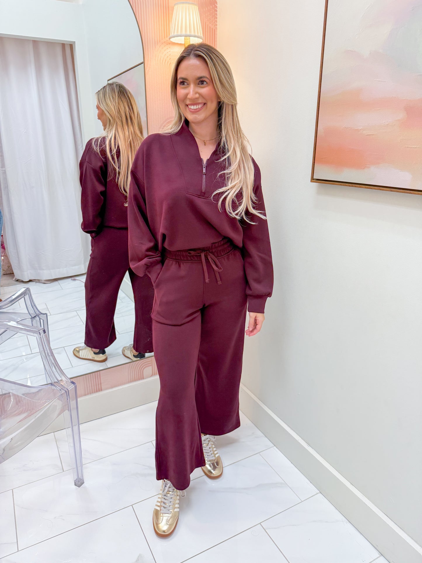 Scuba Luxe V-neck Pullover