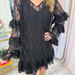 Lorena Lace Ruffled Shift Dress
