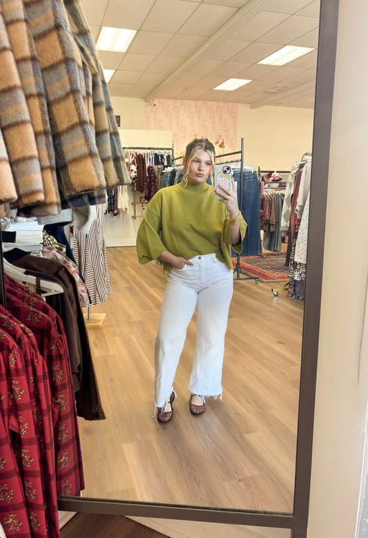 Scalloped Hem Sweater