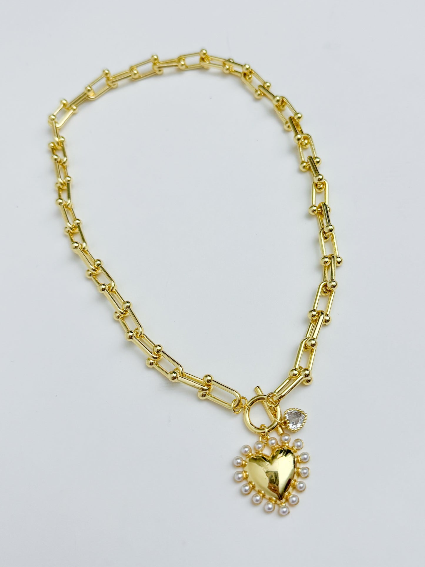 Tia Pearl Heart Necklace