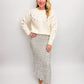 Monroe Leaf Cutout Embellished Sweater