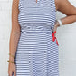 The Easton Dress Navy Stripe