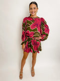 Melie Floral Smock Waist Skort
