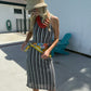 Moonlit Path Knit Midi Dress