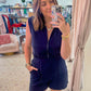 Power Play Quarter Zip Romper