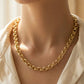 Double Rolo Chain Gold Chain Necklace