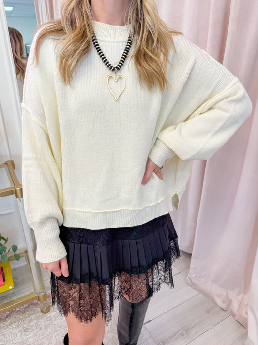 Everyday Balloon Sleeve Sweater