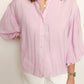 Lilibet Puff Sleeve Button Down Blouse