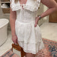 Ella Eyelet Floral Mini Dress