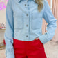 Abbey Cropped Denim Shirt