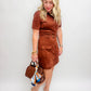 Joliana Suede Mini Dress