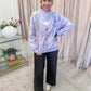 Multi Dancing Skeleton Mock Neck Sweatshirt