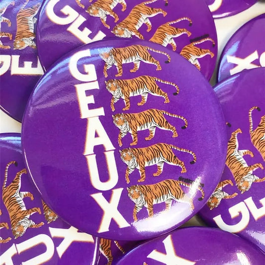 GEAUX Gameday Button Purple
