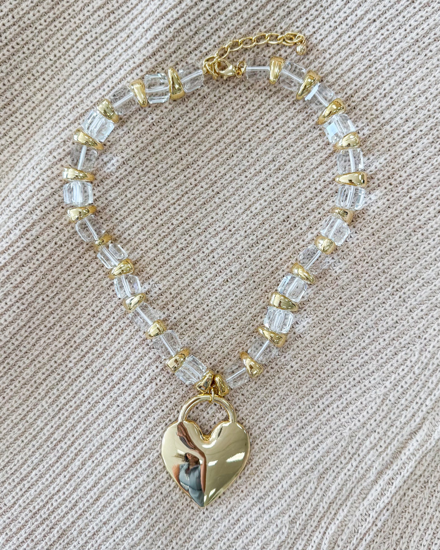 Clear Love Necklace