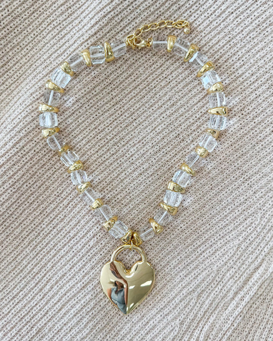 Clear Love Necklace