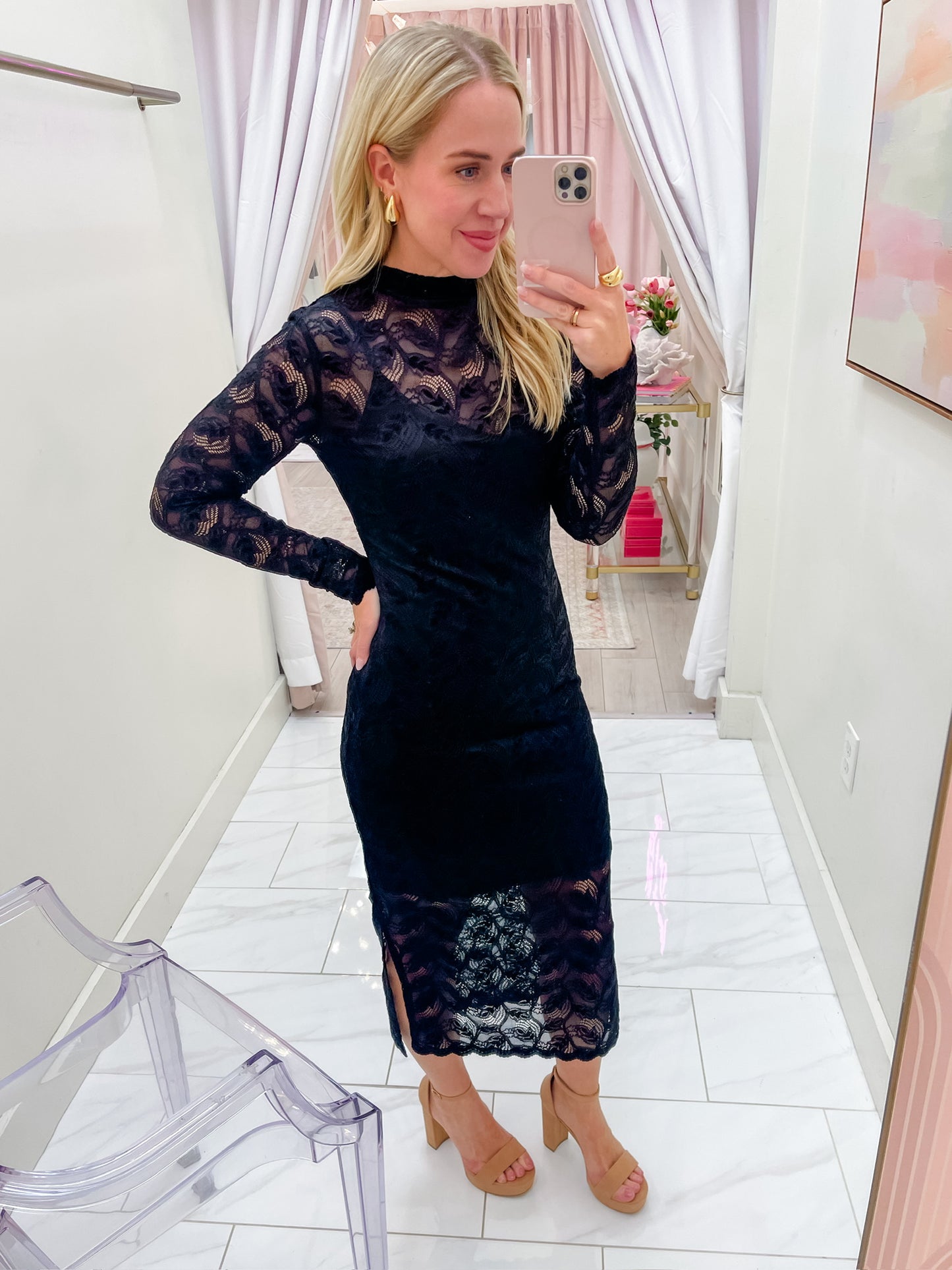 Coven Lace Midi Dress