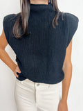 Sly Shoulder Pad Sweater Vest