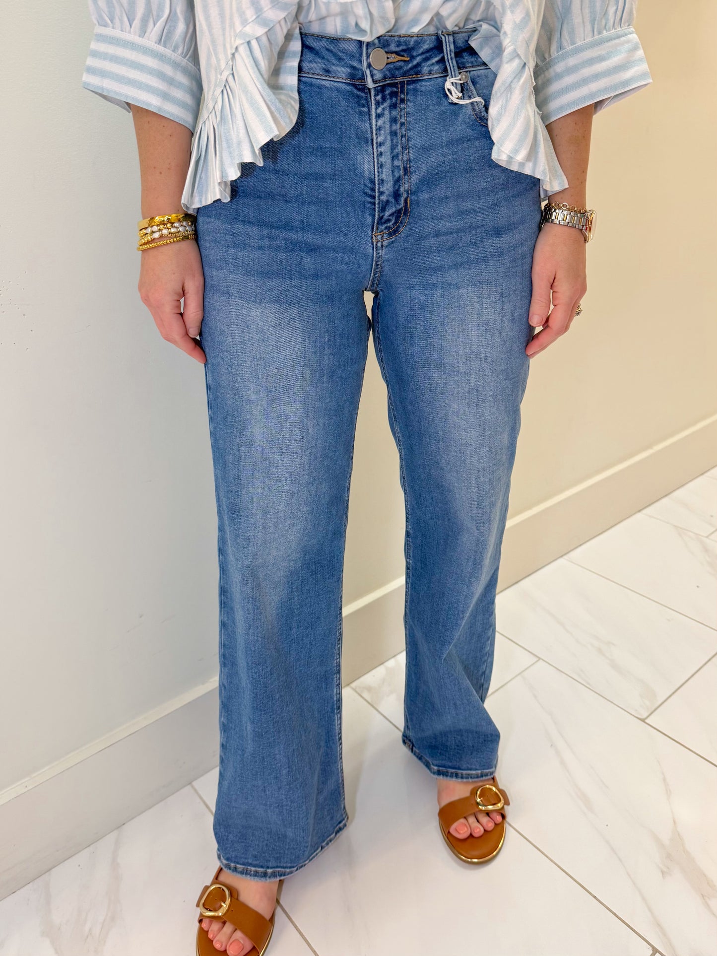 JBD High Rise Vintage Straight Medium Denim