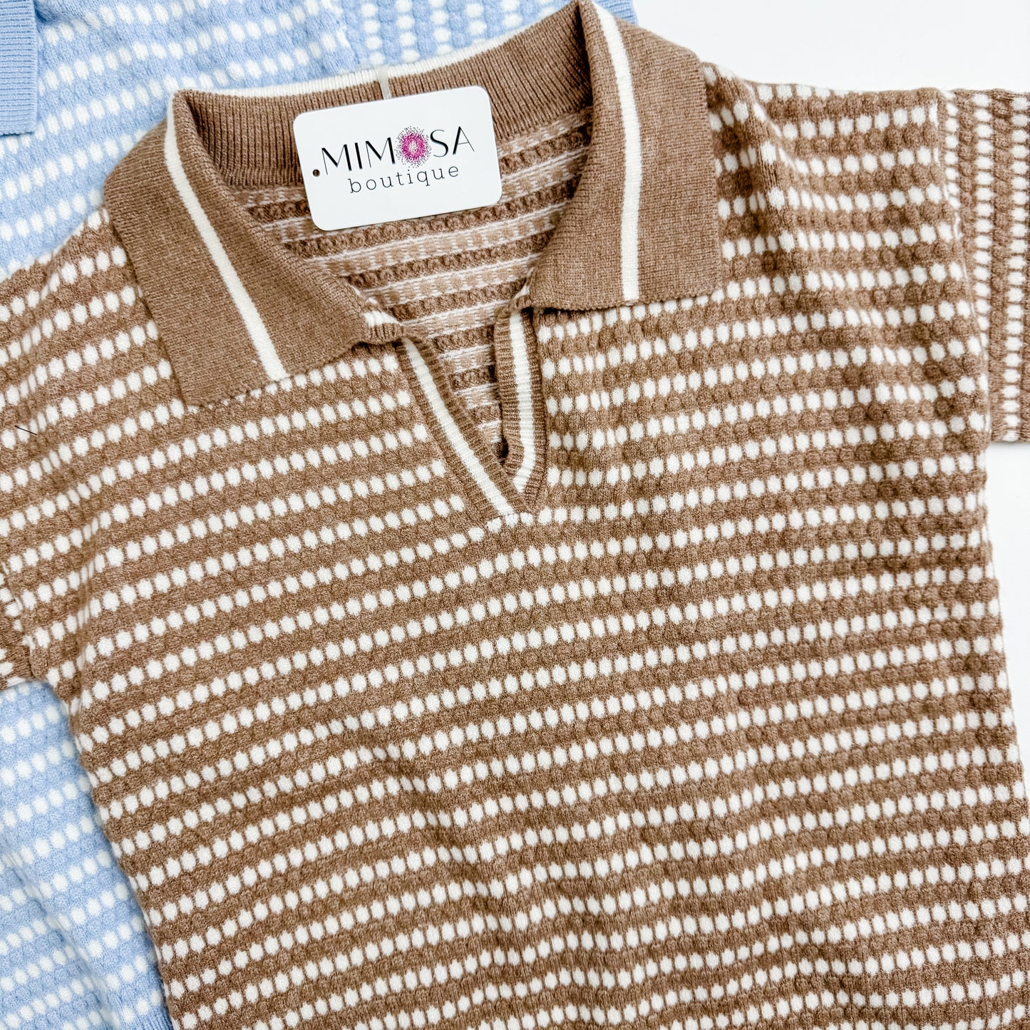 Prestyn Stripe Knit Sweater Top